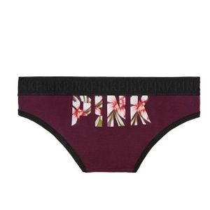 New Victoria’s Secret PINK Wide Logo Bikini Panties - Small